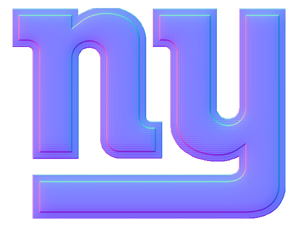 New York Giants Colorful Embossed Logo iron on paper